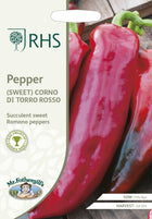 RHS PEPPER (Sweet) Corno di toro rosso