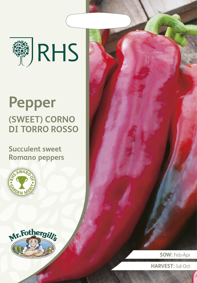 RHS PEPPER (Sweet) Corno di toro rosso