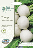 Mr Fothergill’s RHS Turnip Tokyo Cross F1 Seeds 500 Seeds, Award Winning Fast Growing White Turnip