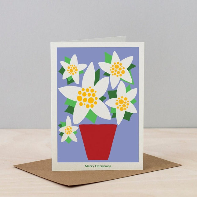 Studio Wald Christmas Plant Card - Poinsettia