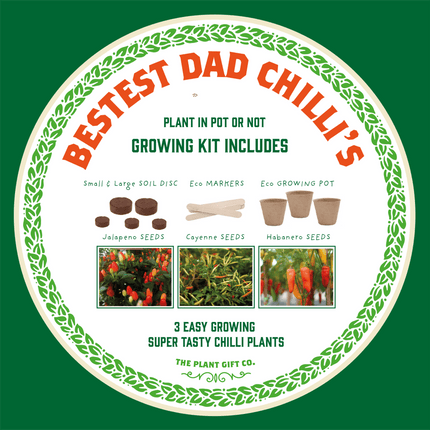 Grow Your Own Chilli Kit – 'Number One Dad' Gift Set | The Plant Gift Co. | Plant Growing Kit | THEPLANTCO - NO1DAD | AllotMate Essentials