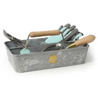 Galvanised Steel Garden Trug with Wooden Handle, Sophie Conran Design, 33.5cm Length