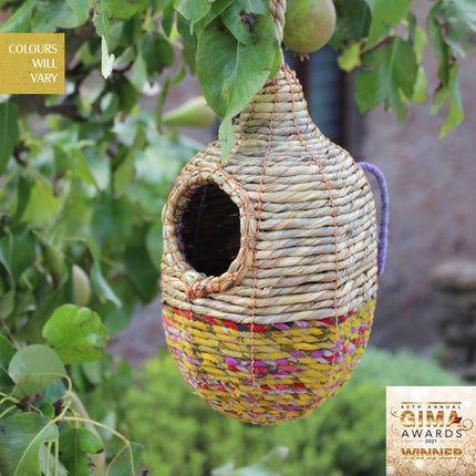 Shesali Artisan Bird Nester – Handmade Bird Shelter from Natural Materials | Wildlife World | Bird Nester | AN2 679505021485 | AllotMate Essentials